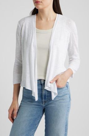Nic+Zoe Slub Knit 4-Way Cardigan in Paper White at Nordstrom, Size Xx-Large
