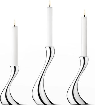 Georg Jensen Cobra Candleholders, 3-Piece Set