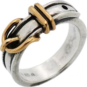 Herm&egrave;s Yellow Gold (18K) Silver 925 Band Ring (Pre-Owned)