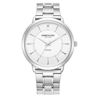 Kenneth Cole Diamond Quartz Silver Dial Mens Watch KCWGG2653010