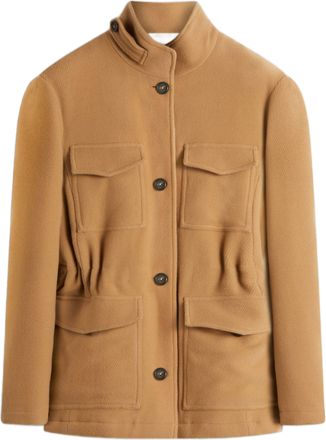 Ballantyne Structured High Collar Jacket with Utility Pockets
