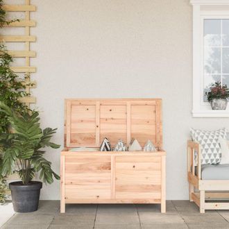 vidaXL Scatola Cuscini da Esterno 99x50x56,5 cm Legno Massello Abete - Vidaxl