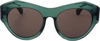 Linda Farrow DRIES VAN NOTEN DVN68 C3 Womens Sunglasses Green Size 51