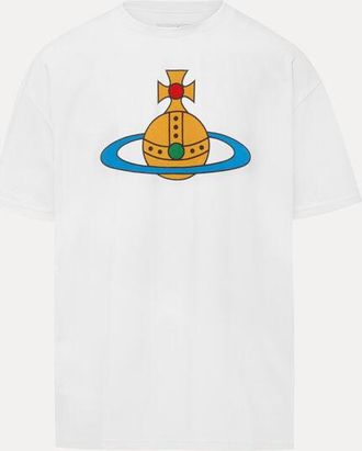 Vivienne Westwood Oversized Orb Classic T-shirt Cotton White XXL Unisex