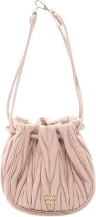 Miu Miu Bolso de mano de piel Matelass&eacute; Pre-owned - Pre-owned - Mujer - Rosa - ONE SIZE