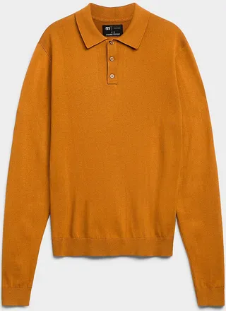 Le 31 Mens Modal knit Polo Shirt