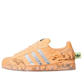 adidas Hellstar Superstar II Hazy Orange Silver Metallic Core Black LA1501