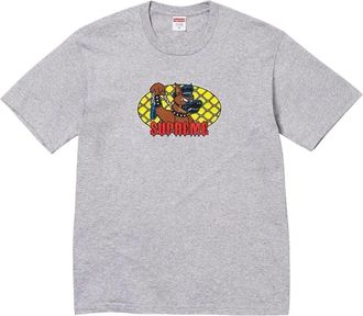 SUPREME SS26 Leash T-Shirt Heather Grey SUP-SS26-359-GRY