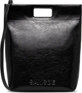 Samsøe & Samsøe Borsa tote Sajennie con manico - Nero