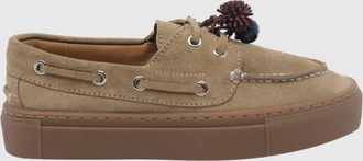 D.A.T.E. D. A.T. E. Caletta Suede Boat Shoes with Raised Apron Toe
