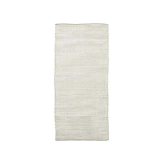 House Doctor Chindi Teppich, 70 x 160 cm, weiss