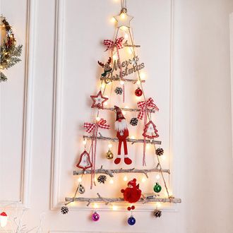 No Brand &Aacute;rbol De Navidad De Madera, Adornos Decorativos, Decoraciones Navide&ntilde;as Creativas Para Hacer T&uacute; Mismo, Decoraci&oacute;n Navide&ntilde;a, &Aacute;rbol De Navidad Para Vent