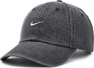 Nike Club Unstructured Denim Cap Baseball Caps Black/White : LG/XL, Cotton