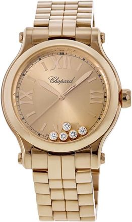 Chopard Happy Sport Automatic 33mm Rose Gold Diamond Dial Rose Gold Womens Watch 275378-5008