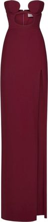 Nensi Dojaka Bordeaux Volute Bra Jurk Aw 25 - Dames - Casual kleedjes - Rood - M - Kleedjes
