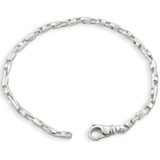 Pompeii3 Mens 14k Gold (16gram) or Platinum (30gram) 3.5mm Link Bracelet 8.5
