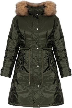 Moncler Moustique Down Jacket - Dames - Dons jassen - Groen - M - Leer - Jassen