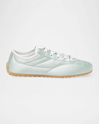 Alexander McQueen Boxe Satin Low-Top Sneakers