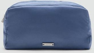 Mango Necessaire raso doppia tasca blu - Donna - Taglia unica - MANGO