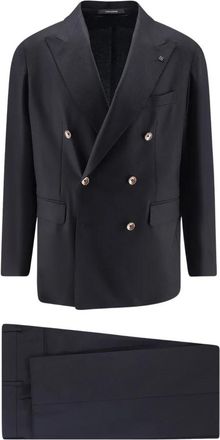 Tagliatore Double Breasted Suits - Heren - Business pakken - Zwart - S - Kostuums
