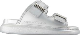 Alexander McQueen Alexander McQueen, Sliders, female, Gray, Size: 7 US Hybrid Slide