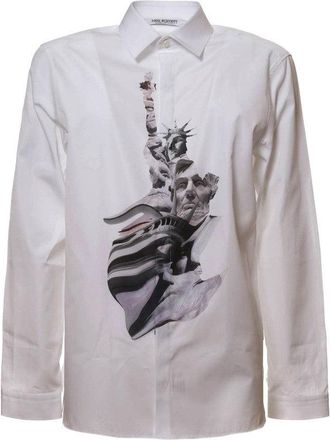 Neil Barrett State Of Liberty Cotton Shirt