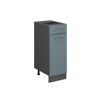 Vicco Mueble Bajo De Cocina R-line, Gris Azulado, 30 Cm Sin Encimera