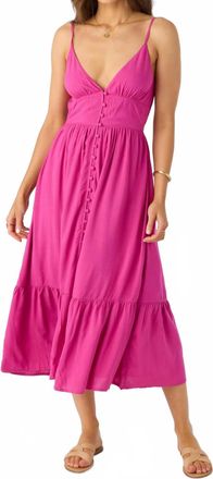 O'Neill Pilar Midi Dress In Fuchsia