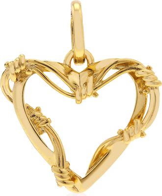 Pandora 14k Gold-plated Wire Heart Dangle Charm
