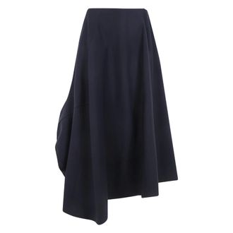 Comme Des Gar&ccedil;ons Rokken, Dames, Zwart, M, Wol, Asymmetrische Lichte Wol Tropische Mid Rok