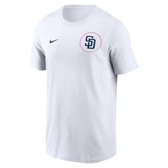 Nike San Diego Padres USA 250 Nike Mens MLB T-Shirt in White | N19910AA8Z-3B4