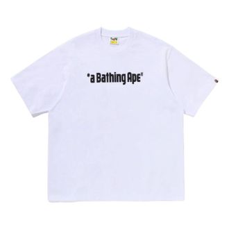 A Bathing Ape A Bathing Ape Logo Relaxed Fit T-Shirt White 0ZXTEM329101QWHX