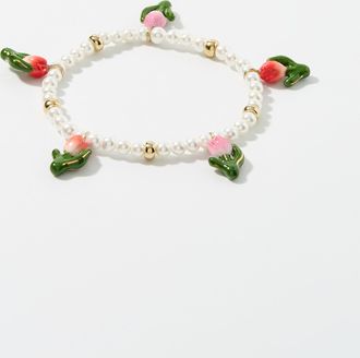 Nach Bijoux Womens Tulip pearl bracelet