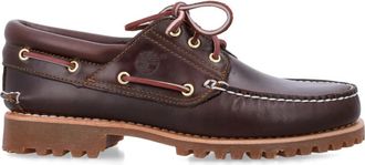 Timberland Authentic 3-Eye Lug Boat Shoe - Heren - Bootschoenen - Bruin - 40 1/2 EU - Leer - Schoenen