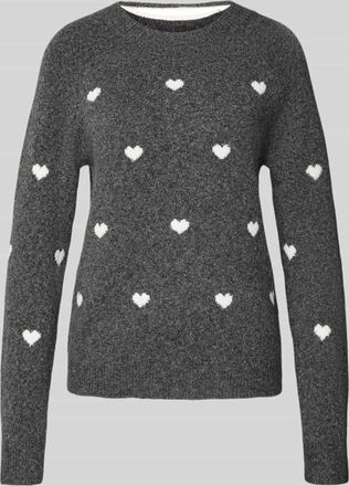 Vero Moda Regular Fit Strickpullover mit Raglanärmeln Modell DOFFY in Dunkelgrau, Größe M