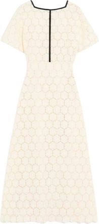 Valentino Garavani Dames, Jurken, Wit, Maat: XL