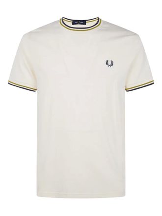 Fred Perry cotton T-shirt - men - Cotton - M - Neutrals