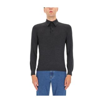 Ermenegildo Zegna Cashmere Knitwear, male, Black, Size: 2XL Cashseta Crewneck