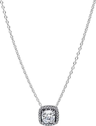 Pandora Halo Hanger Collier Ketting - Dames - Accessoires - Grijs - Maat: 145 CM