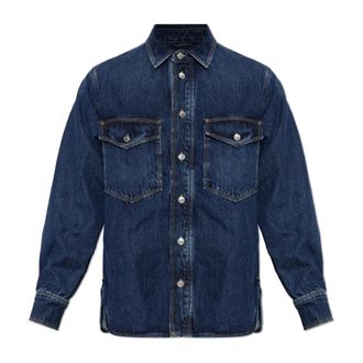 AllSaints Albin Denim Shirt - Heren - Spijkeroverhemden - Blauw - M - Denim - Overhemden