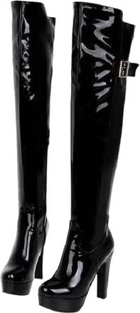 Generic Womens Knee Boots Thigh High Boots Platform Stretch Slim Sexy Ladies