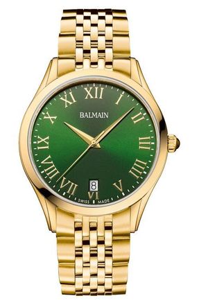 Balmain Classic R Bracelet Watch, 41mm in Yellow Gold Pvd Coating at Nordstrom