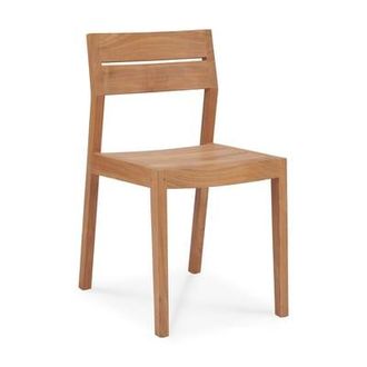 Ethnicraft Chair EX - Natural wood - Solid teak - Designer Alain van Havre