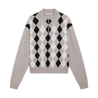Miu Miu Maglia - Dames - Truien - Beige - Maat: S