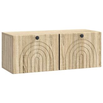 vidaXL Mueble Para Tv De Pared Roble Sonoma 78,5 X 31 X 30 Cm Vidaxl