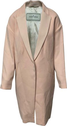 By Malene Birger By. Malene Birger Fiurica Oversized Piqu&eacute; Coat in Pink Polyester
