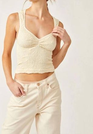 Free People Love Letter Sweetheart Camisole In Ivory