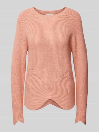 Freequent Strickpullover mit Rundhalsausschnitt Modell Claura in Altrosa Melange, Gr&ouml;&szlig;e XL