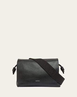 Loewe Mens Flamenco Leather Messenger Bag