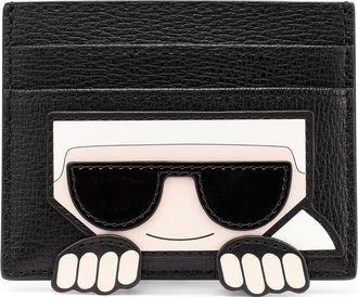 Karl Lagerfeld Card Case Slg in Black at Nordstrom